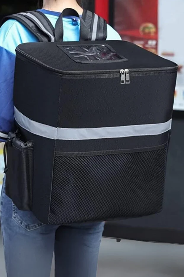 Profesyonel Kamp Için Soğutucu Termal Sırt Çantası - Reflektörlü Yemek Taşıma Sırt Çantası